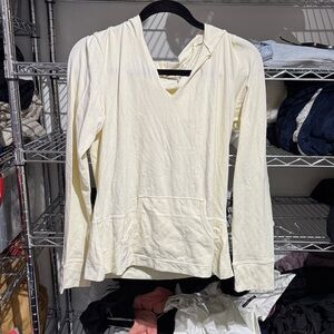 Danskin Cream Hoodie Sweatshirt